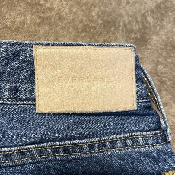 Everlane Jeans Womens Size 24 The Curvy 90's Cheeky Straight Button Fly Pants - Picture 3 of 10